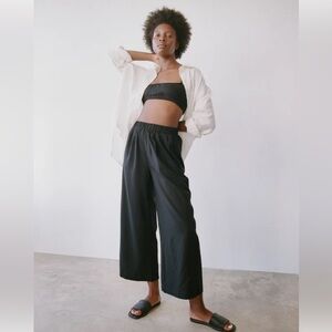 NWOT Ozma Crop Wide Leg Pants in Regan Silk Noil